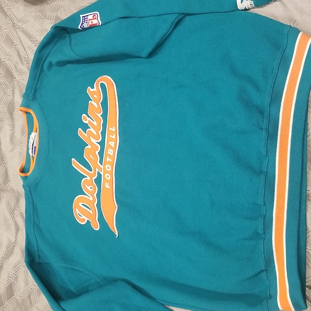 Miami Dolphins crew neck sweater (L)